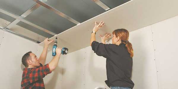 Gyproc plafond plaatsen