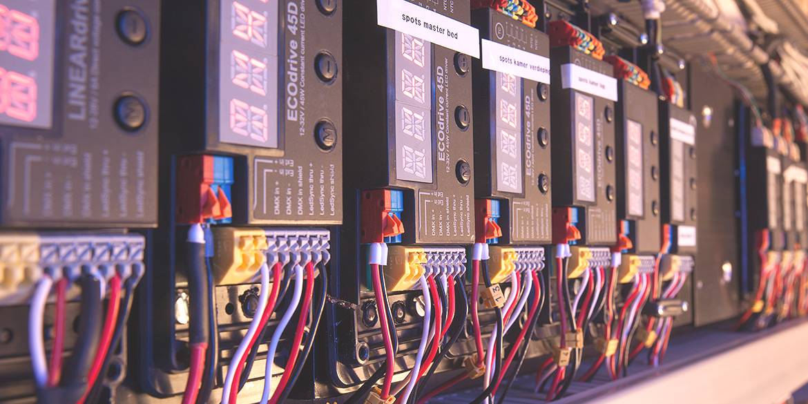 bekabelde domotica plaatsen