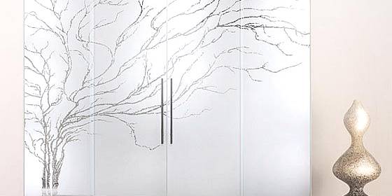 decoratie glazen deur