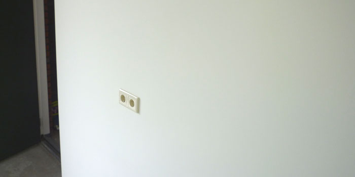 pleister als afwerking