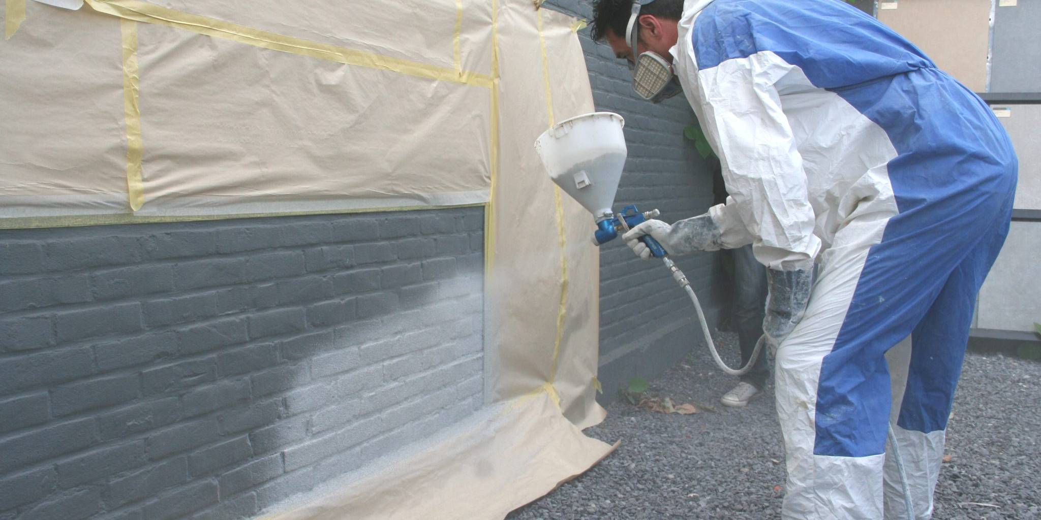 gevel bezetten met spuitkurk