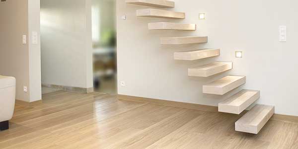 Trappen: voorbeeld van een zwevende trap