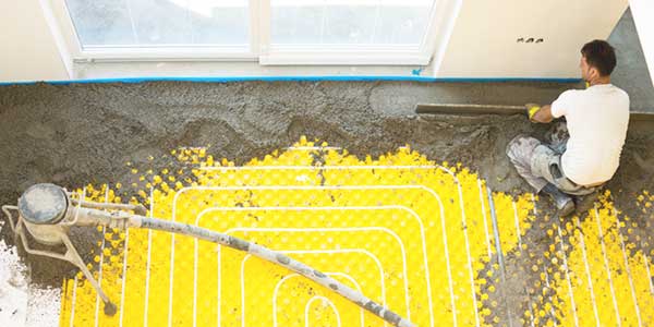 Vloerverwarming - nat systeem
